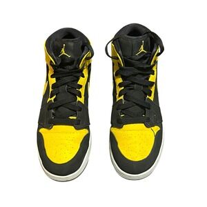 Nike Air Jordan retro 1 black yellow 6.5Y